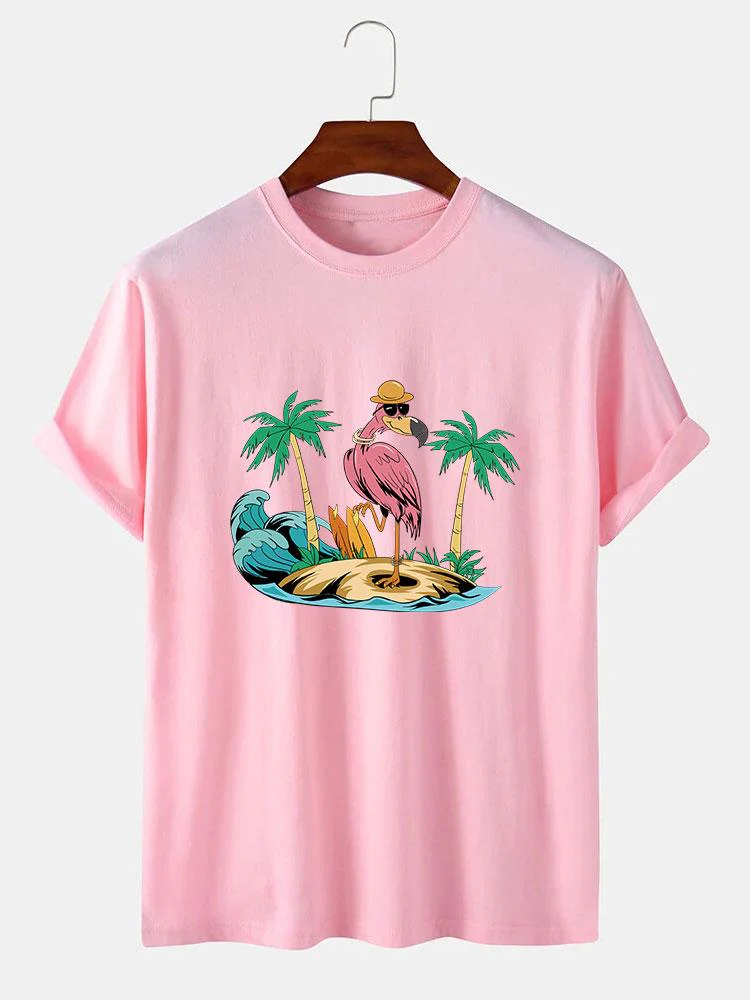 Orlando® | Flamingo On Vacation Print T-Shirt - Image 6
