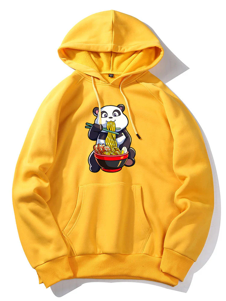 Orrin | Panda Eating Ramen Print Hoodie - Image 2