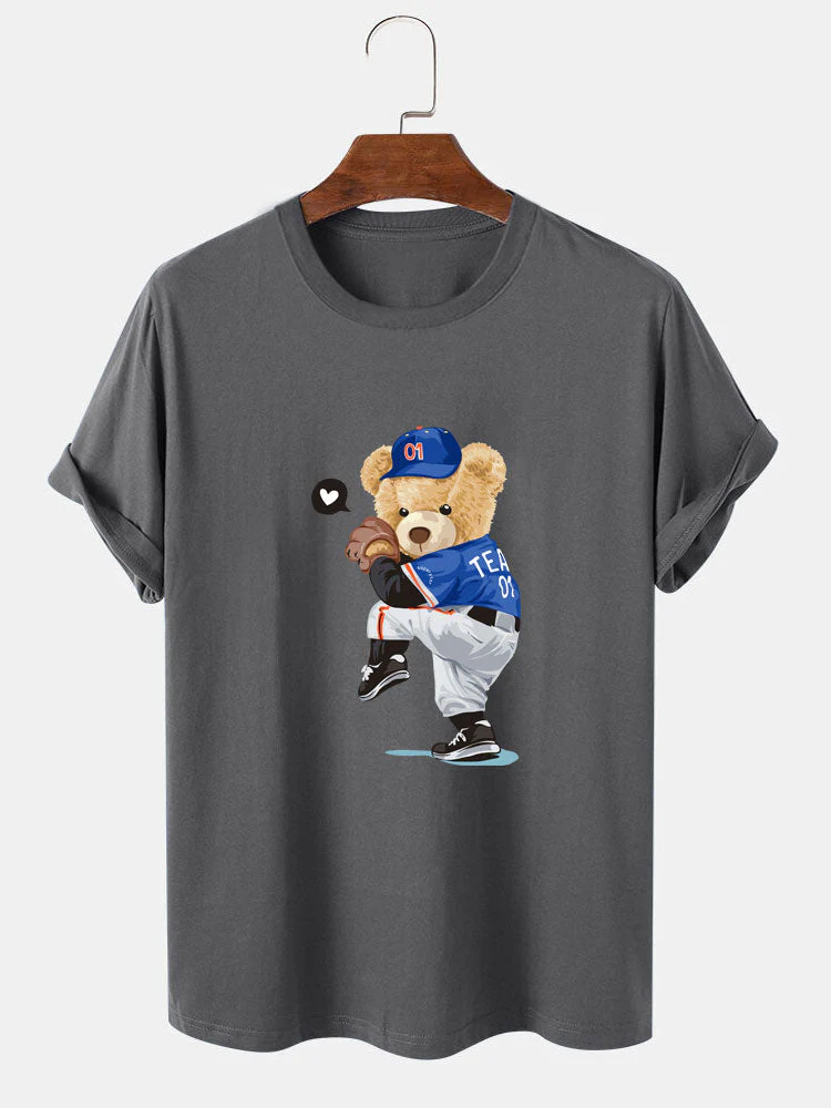 Óscar® | Baseball Bear Bear Print T-Shirt - Image 11