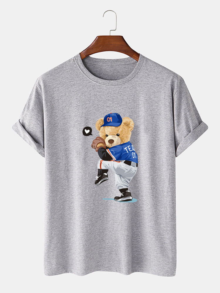Óscar® | Baseball Bear Bear Print T-Shirt - Image 4