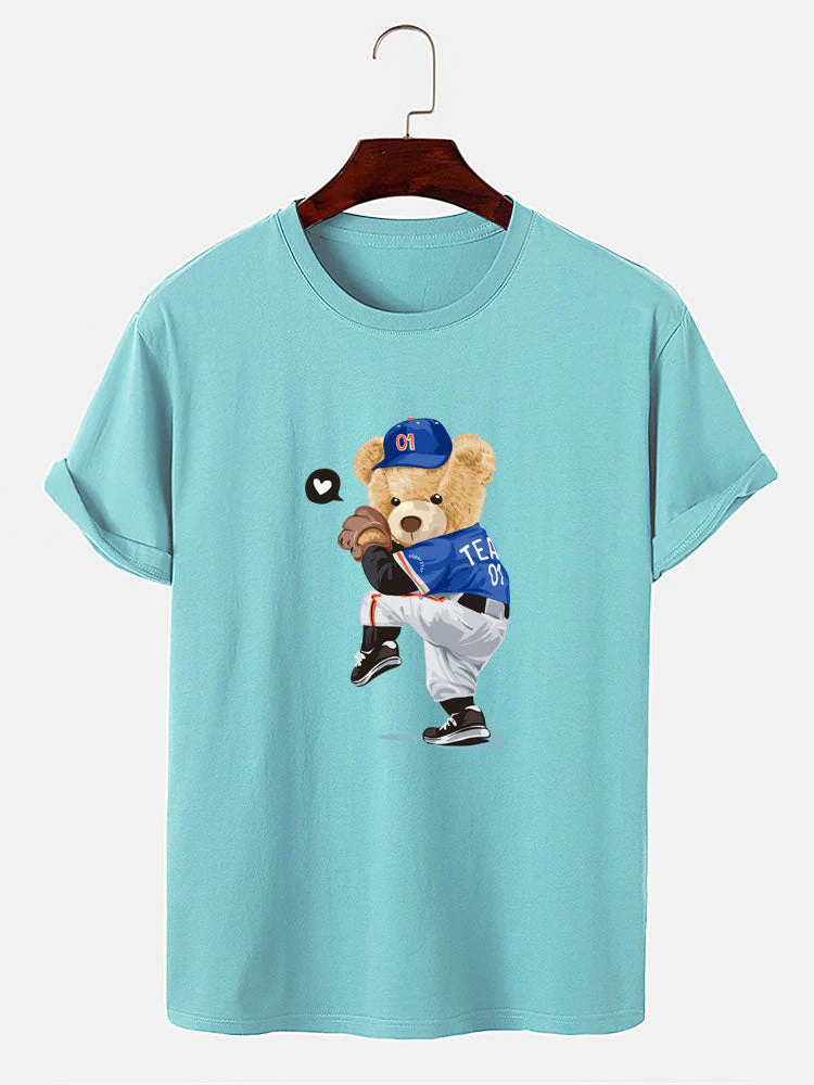 Óscar® | Baseball Bear Bear Print T-Shirt - Image 6