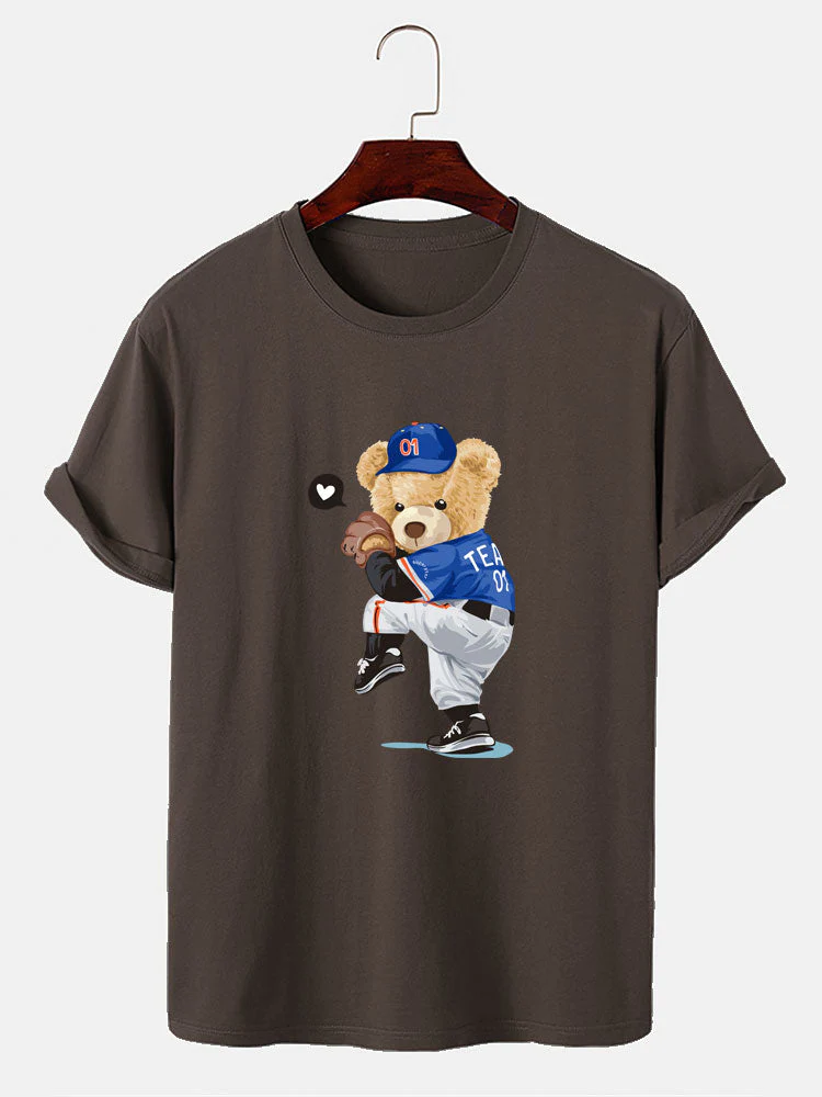 Óscar® | Baseball Bear Bear Print T-Shirt - Image 7