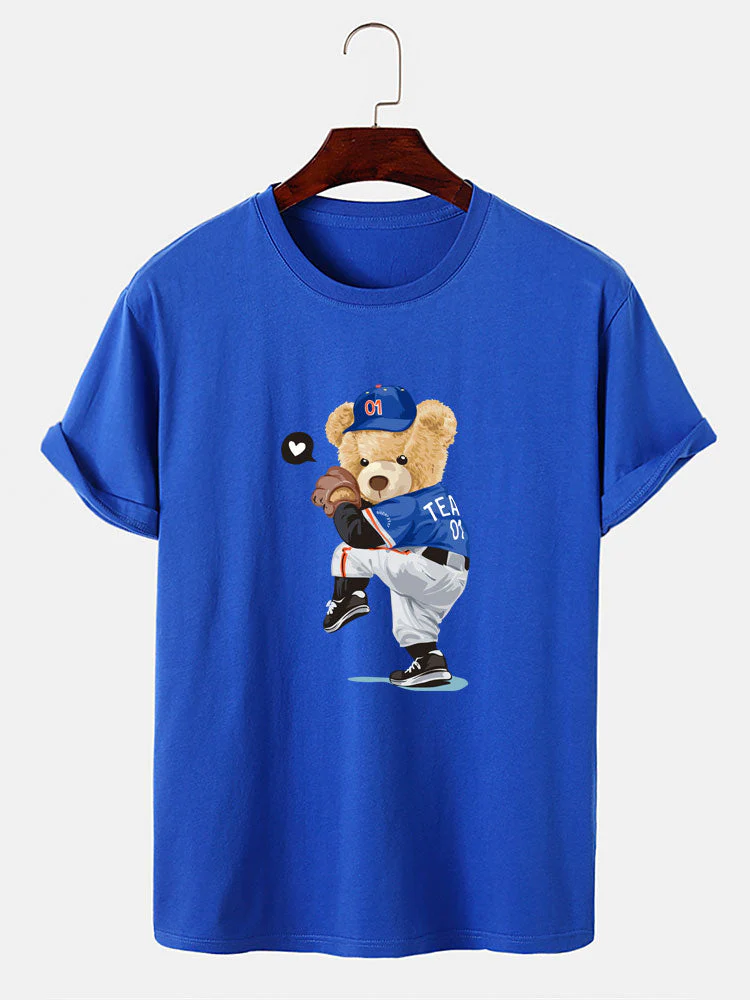 Óscar® | Baseball Bear Bear Print T-Shirt - Image 8