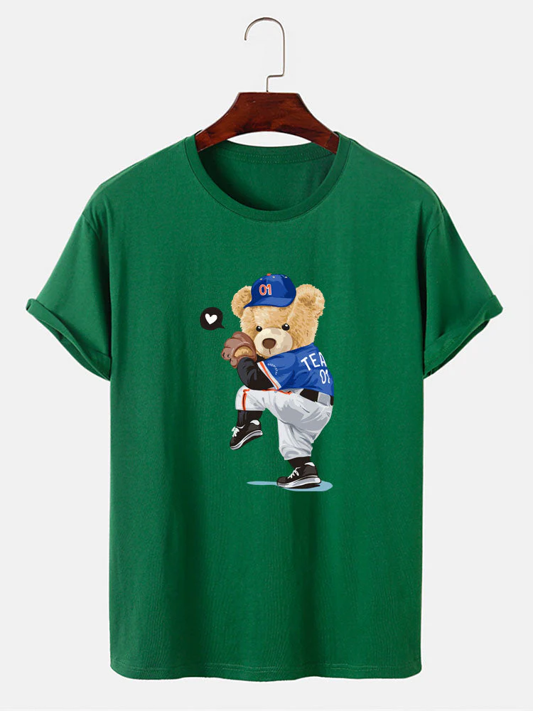 Óscar® | Baseball Bear Bear Print T-Shirt - Image 9