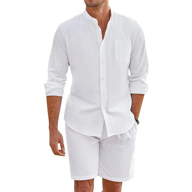 Oscar® | Button-Up Shirt And Shorts Set For Men - Image 3