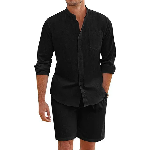 Oscar® | Button-Up Shirt And Shorts Set For Men - Image 5