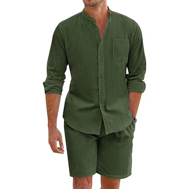 Oscar® | Button-Up Shirt And Shorts Set For Men - Image 6