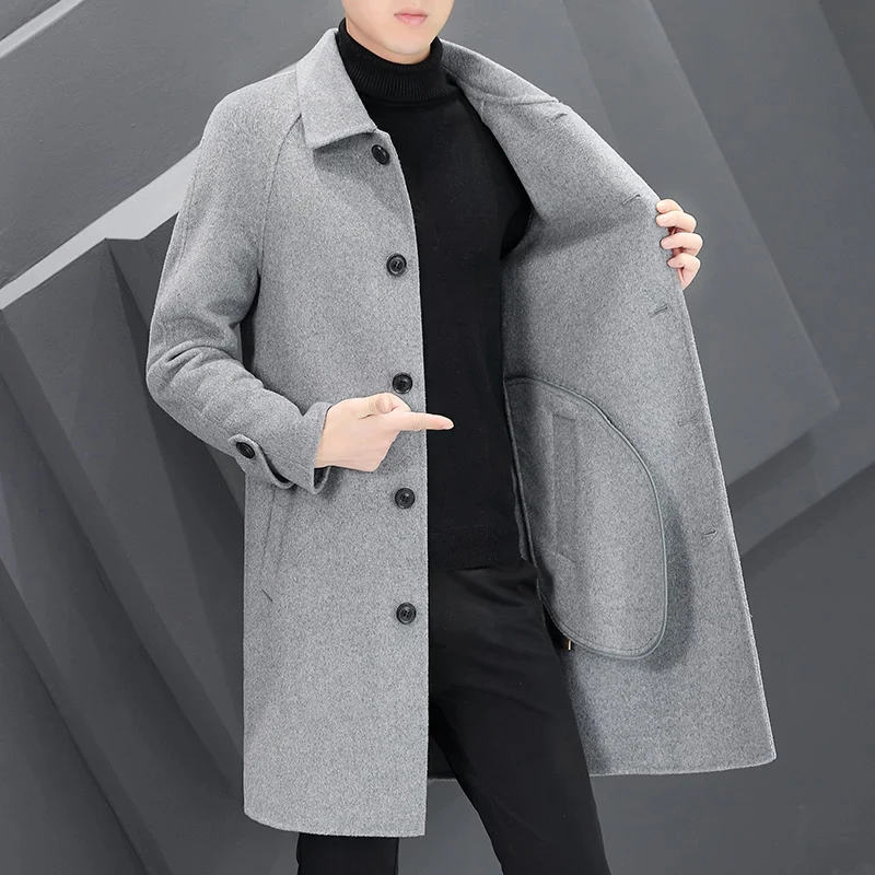 Óscar | Men's Classic Wool Coat - Minimalist Design for Winter - Image 11