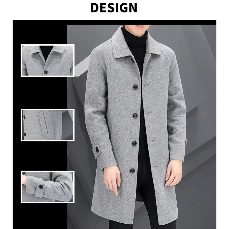 Óscar | Men's Classic Wool Coat - Minimalist Design for Winter - Image 13