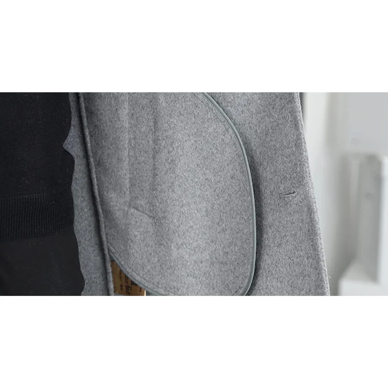 Óscar | Men's Classic Wool Coat - Minimalist Design for Winter - Image 14