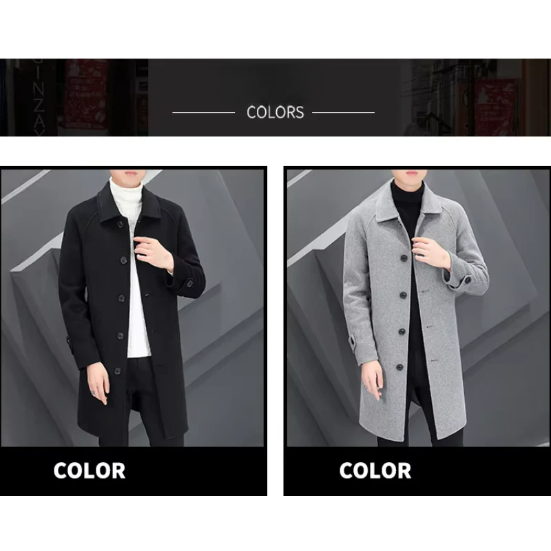 Óscar | Men's Classic Wool Coat - Minimalist Design for Winter - Image 2