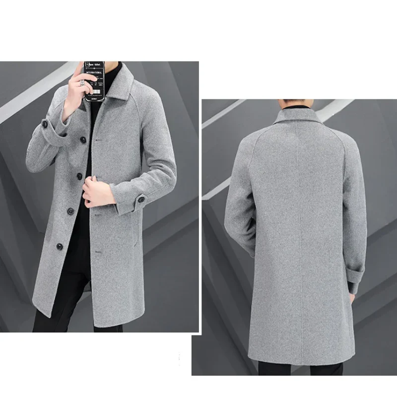 Óscar | Men's Classic Wool Coat - Minimalist Design for Winter - Image 4
