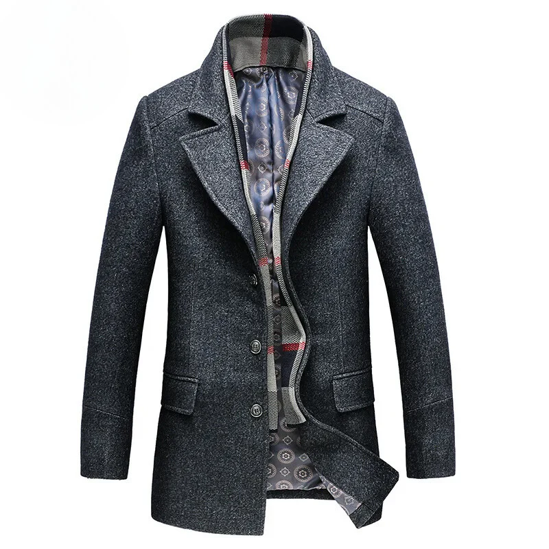 Othello | Men's Classic Wool Coat - Elegant Winter Fashion with Lining - Image 5