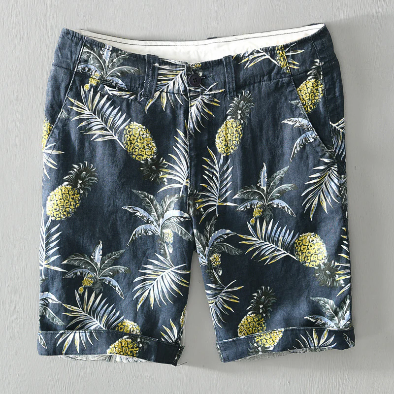 Owen | Havana Linen Tropical Shorts - Image 3