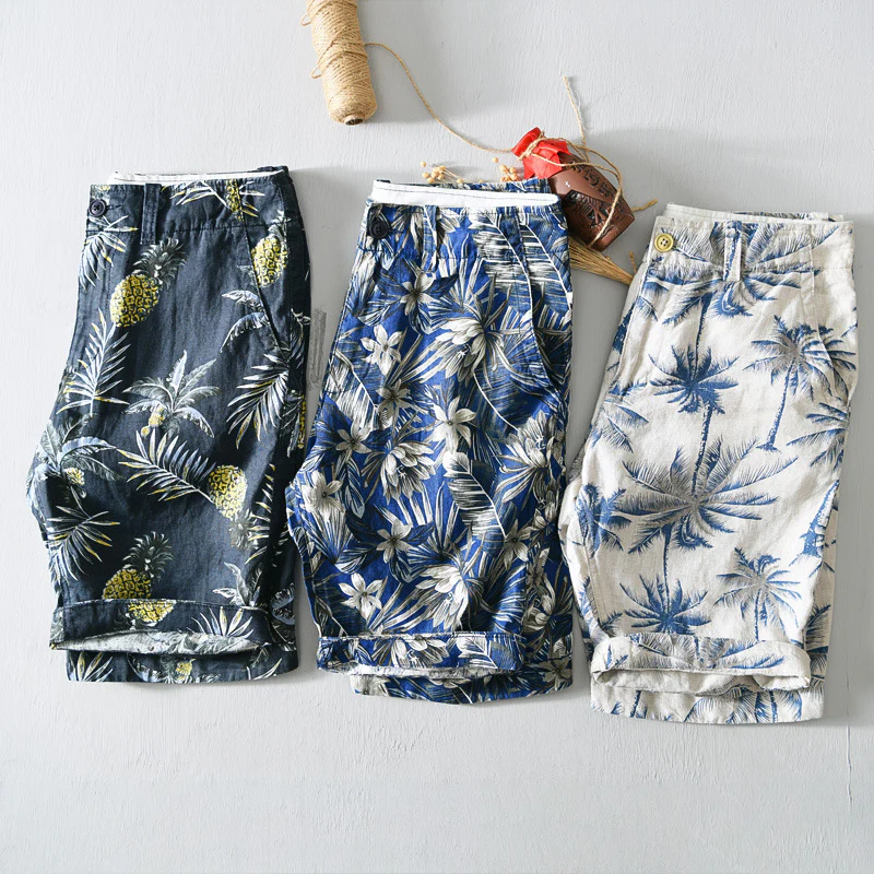 Owen | Havana Linen Tropical Shorts - Image 4