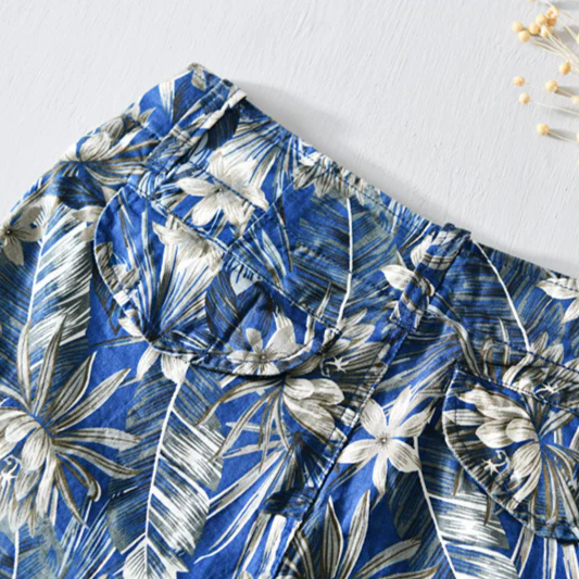 Owen | Havana Linen Tropical Shorts - Image 7