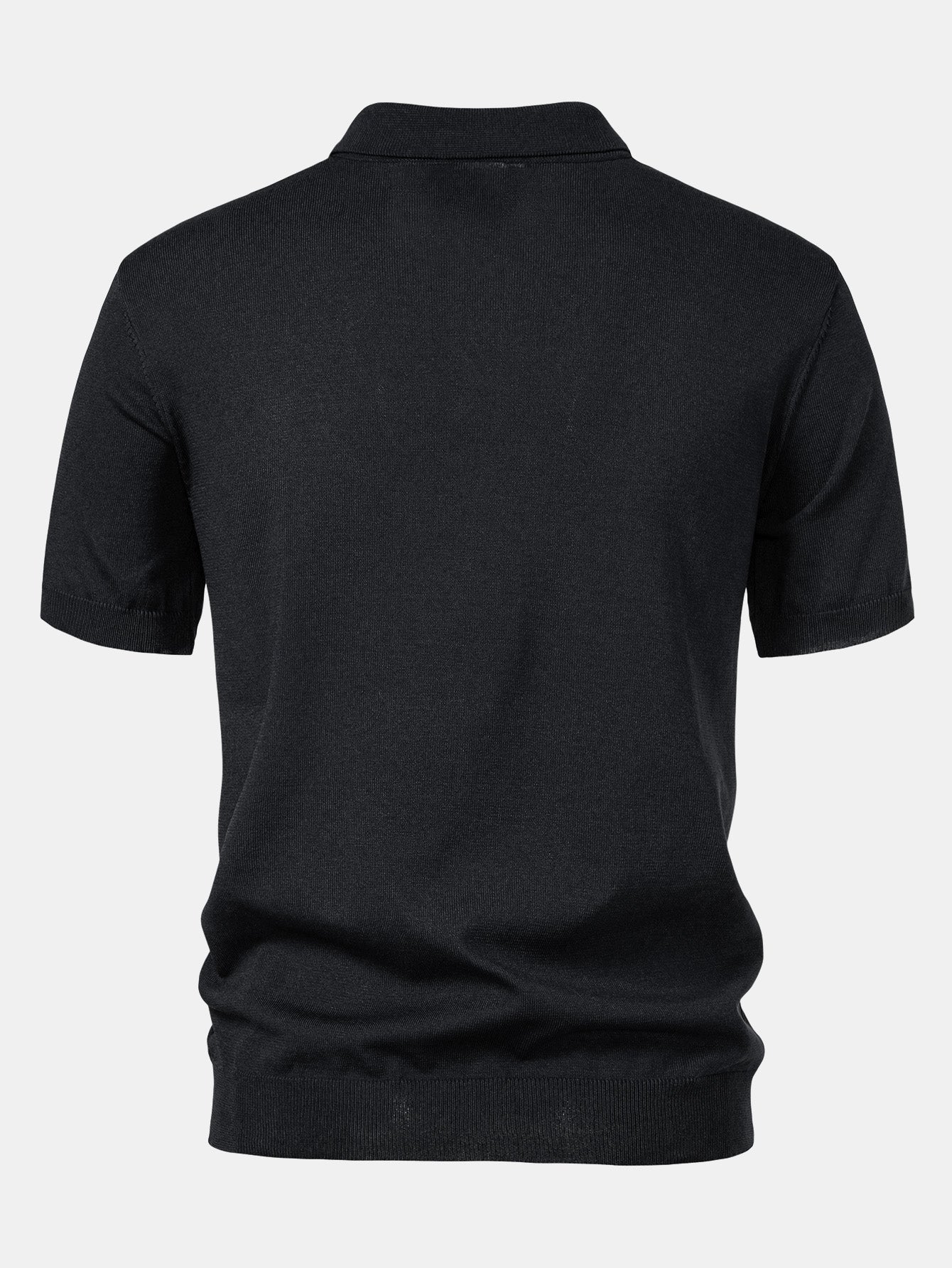 Owen | Stripe Jacquard Knit Polo Shirt - Image 10