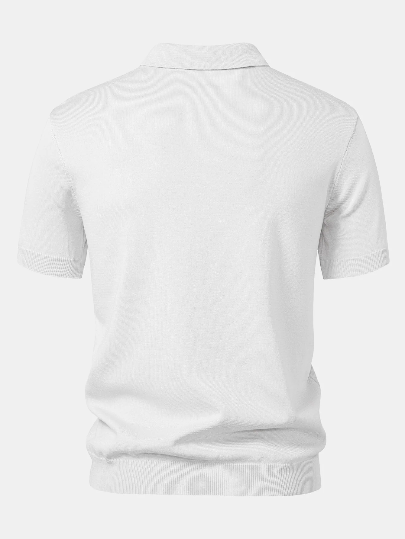 Owen | Stripe Jacquard Knit Polo Shirt - Image 2