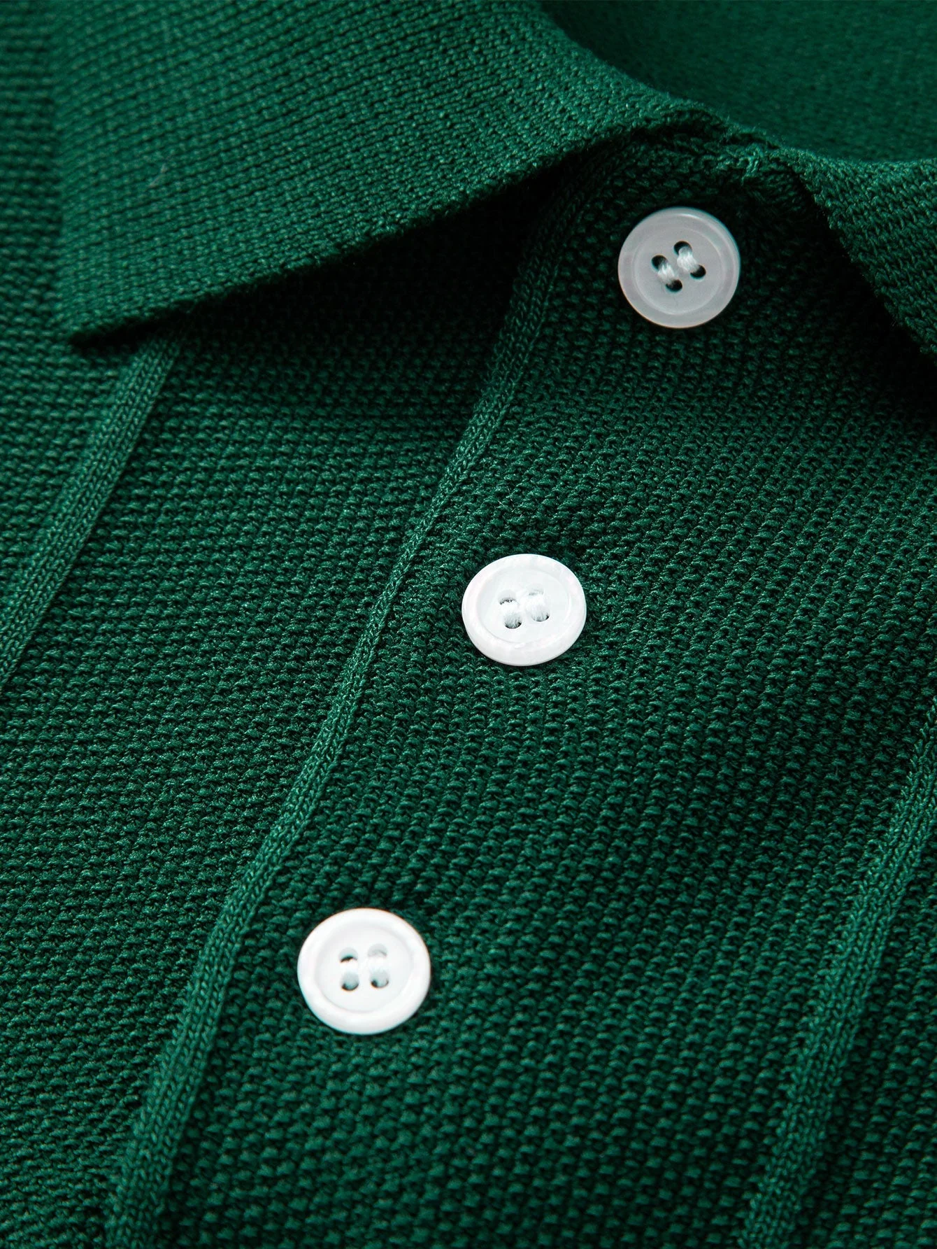 Owen | Stripe Jacquard Knit Polo Shirt - Image 4
