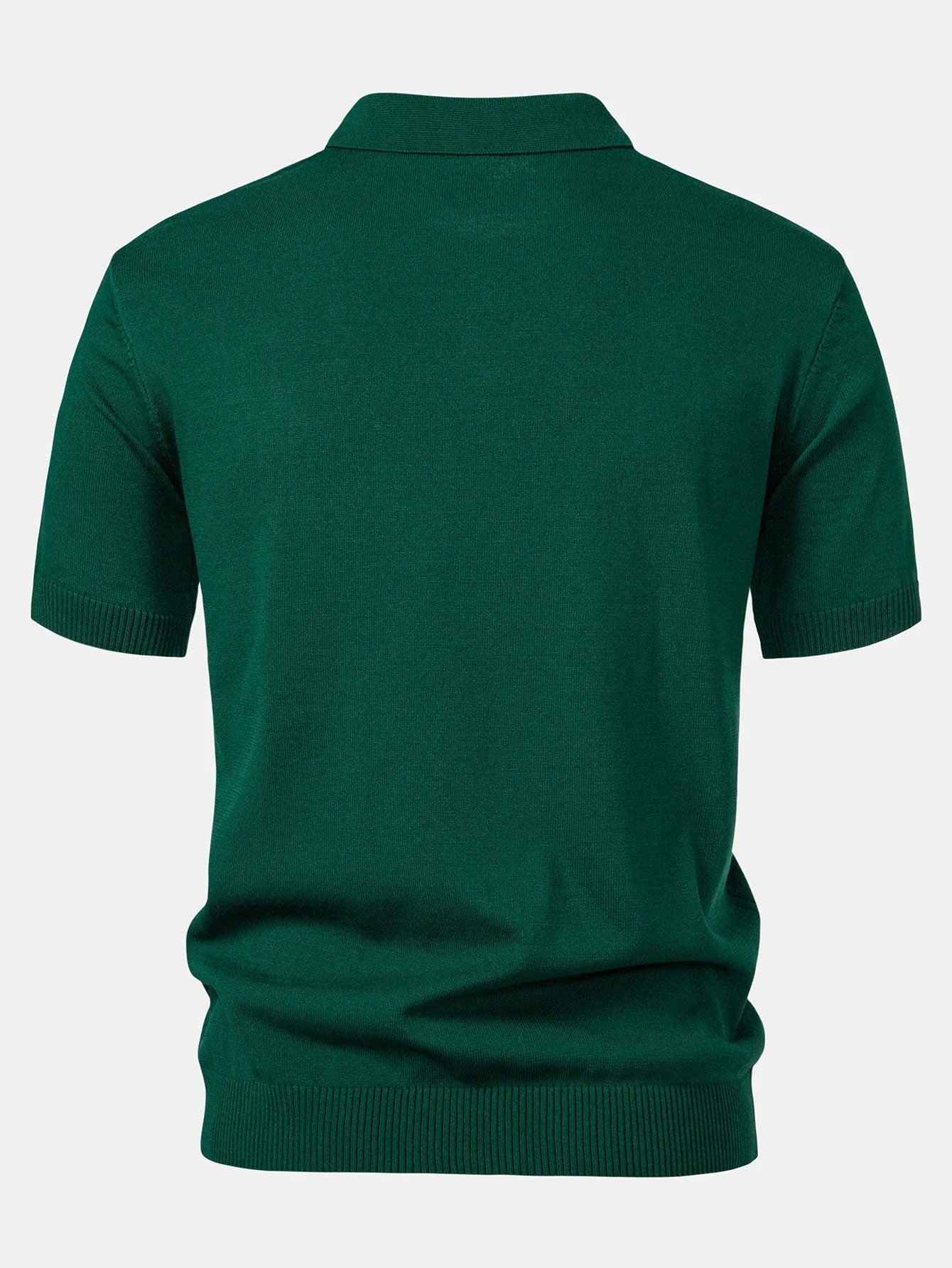 Owen | Stripe Jacquard Knit Polo Shirt - Image 8