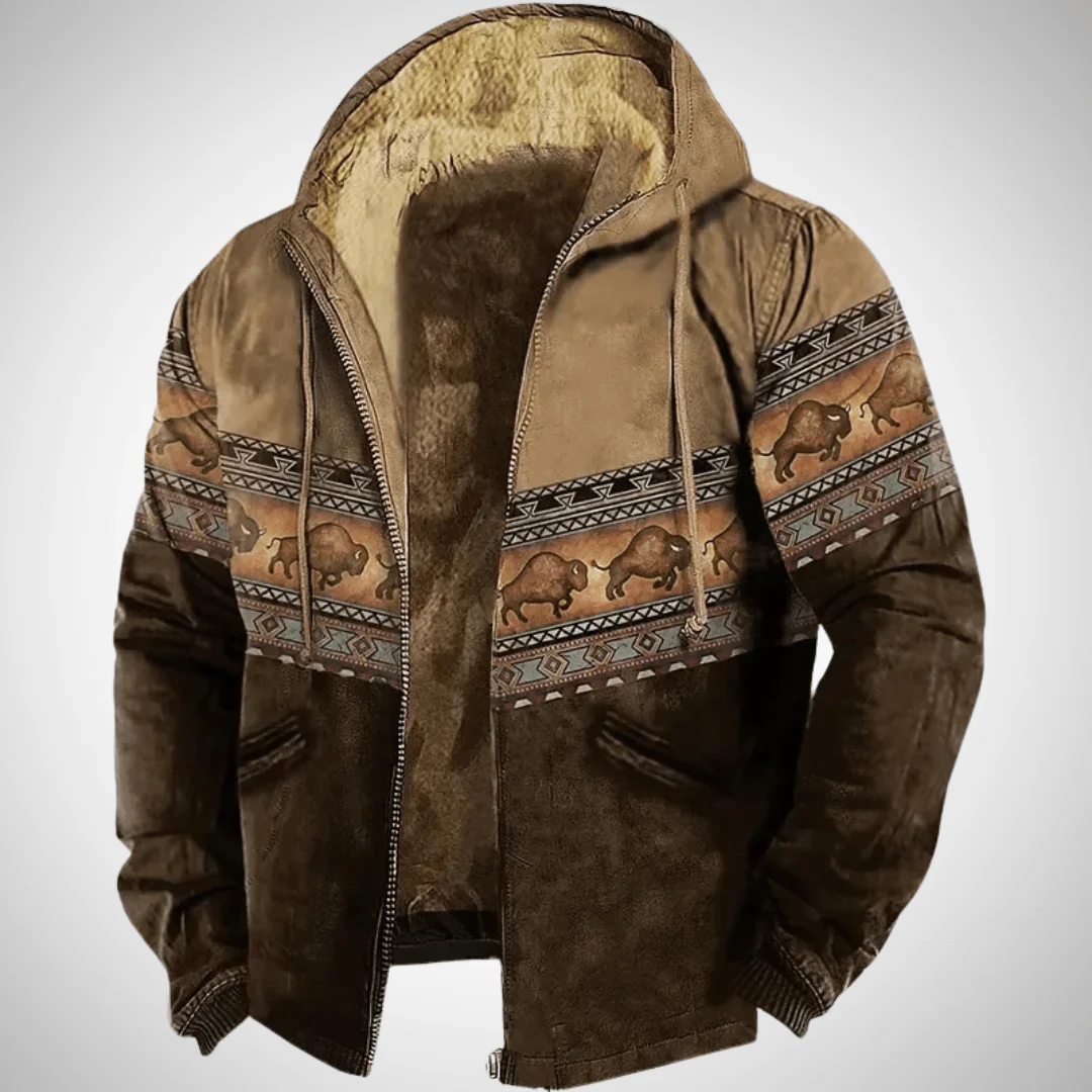 Oziel | Warm winter jacket with hood - Image 2