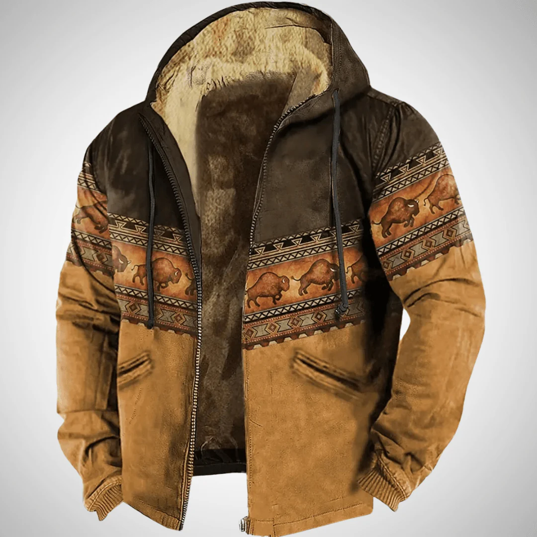 Oziel | Warm winter jacket with hood - Image 4