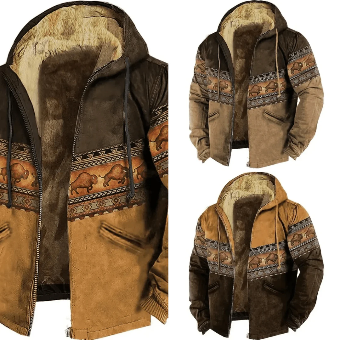 Oziel | Warm winter jacket with hood - Image 5