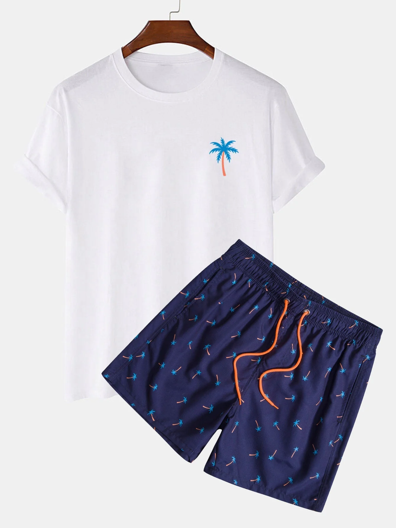 Pablo® | Palm Tree Print T-Shirt & Swim Shorts - Image 2