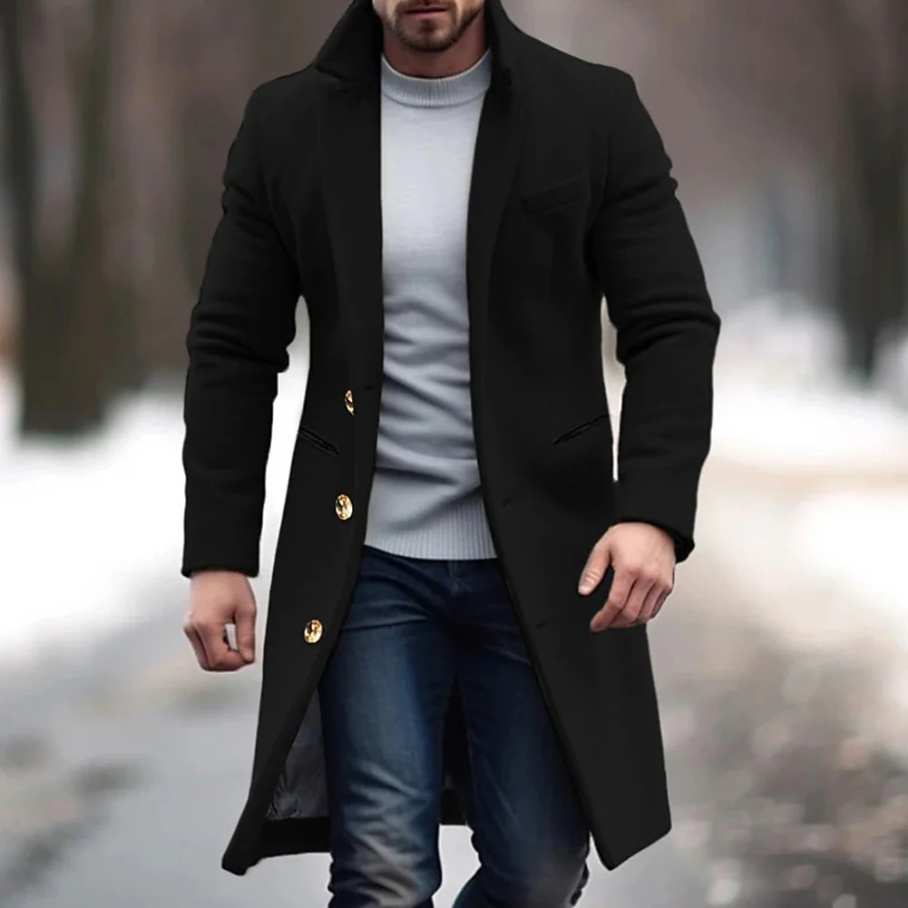 Pablo® | Warm long, single-breasted coat - Image 2
