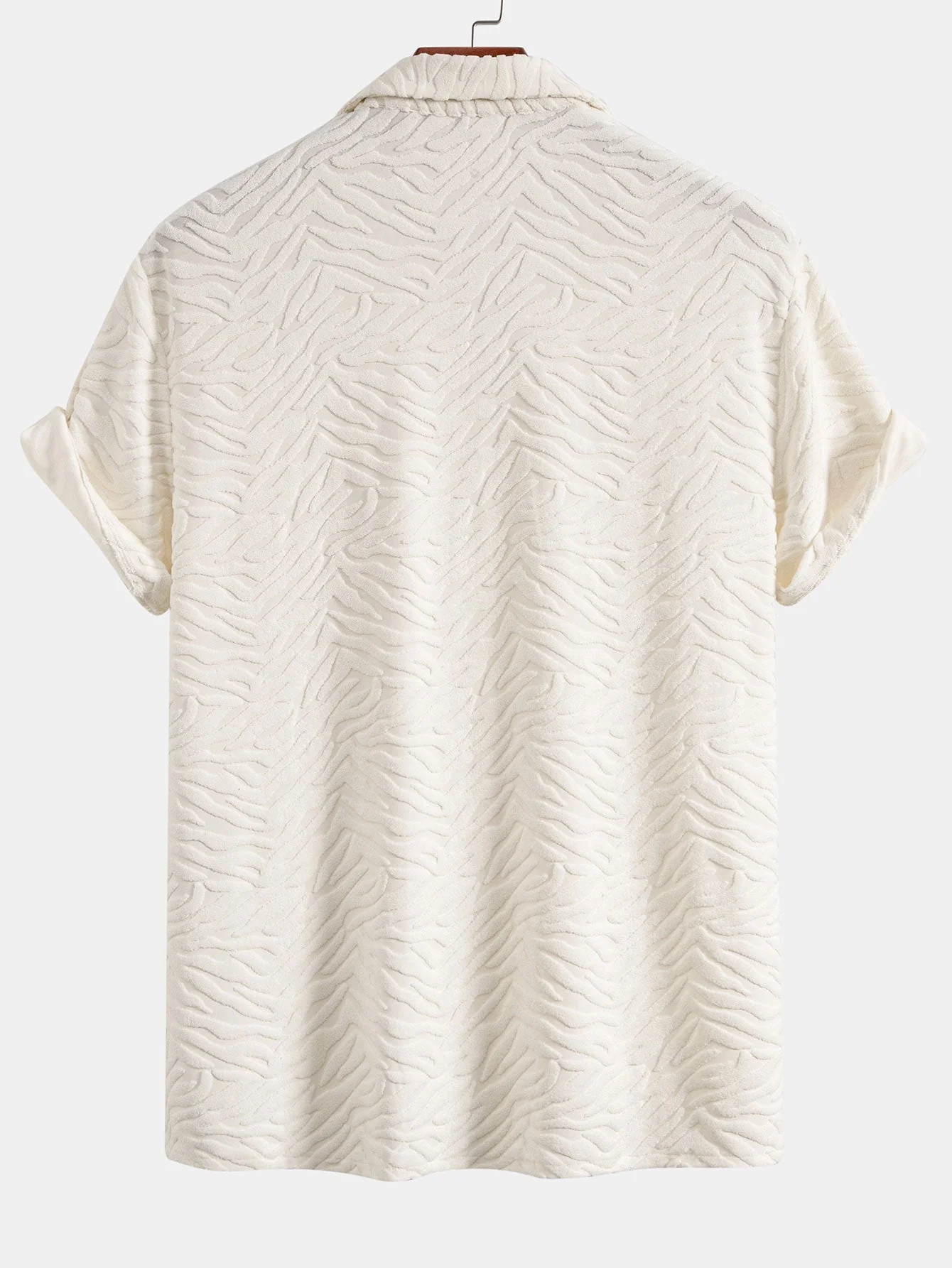 Paco® | Animal Texture Terry Cuban Shirt & Shorts - Image 7