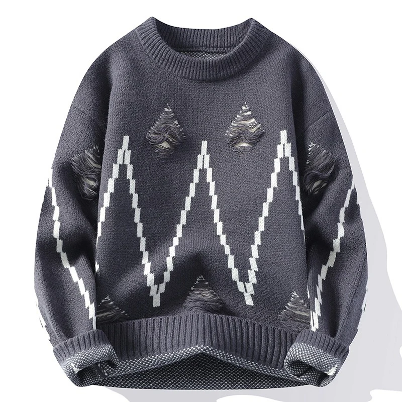 Palmiro® | Alpine Pixel Thick Sweater - Image 2