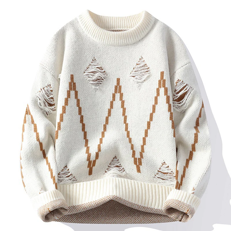 Palmiro® | Alpine Pixel Thick Sweater - Image 3