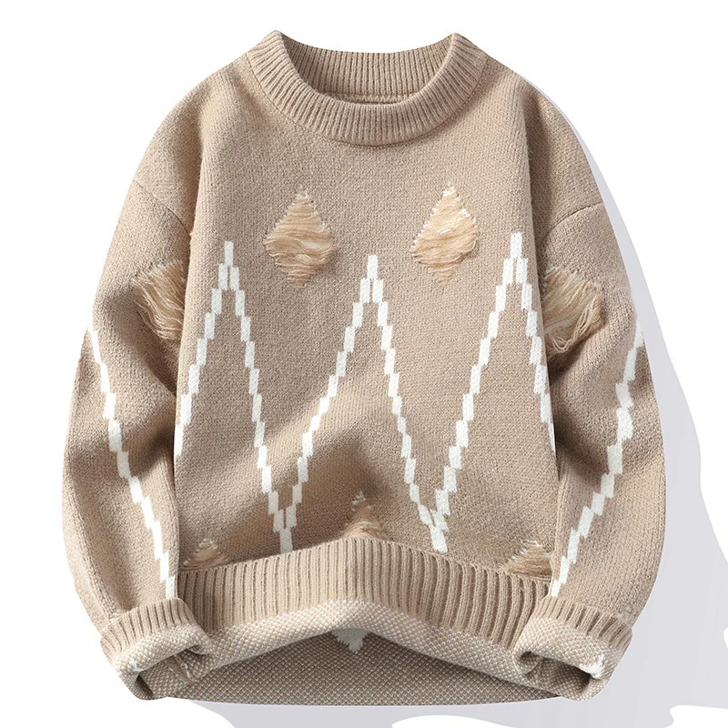 Palmiro® | Alpine Pixel Thick Sweater - Image 4