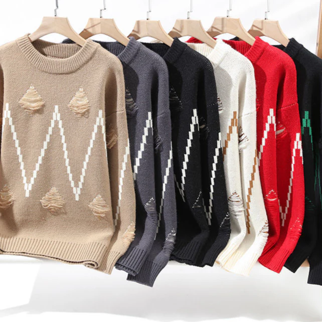 Palmiro® | Alpine Pixel Thick Sweater - Image 6