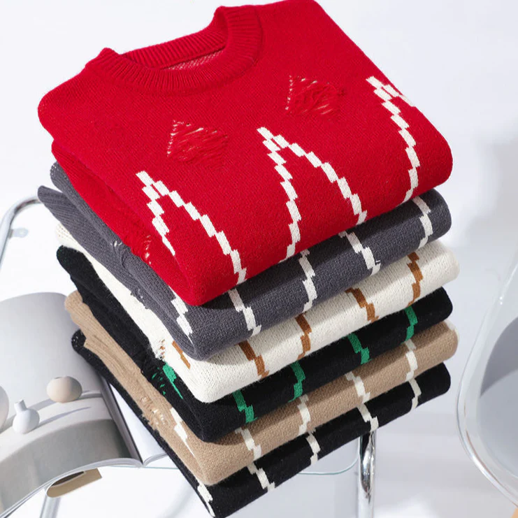 Palmiro® | Alpine Pixel Thick Sweater - Image 7