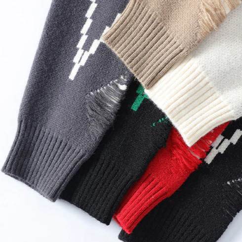 Palmiro® | Alpine Pixel Thick Sweater - Image 8