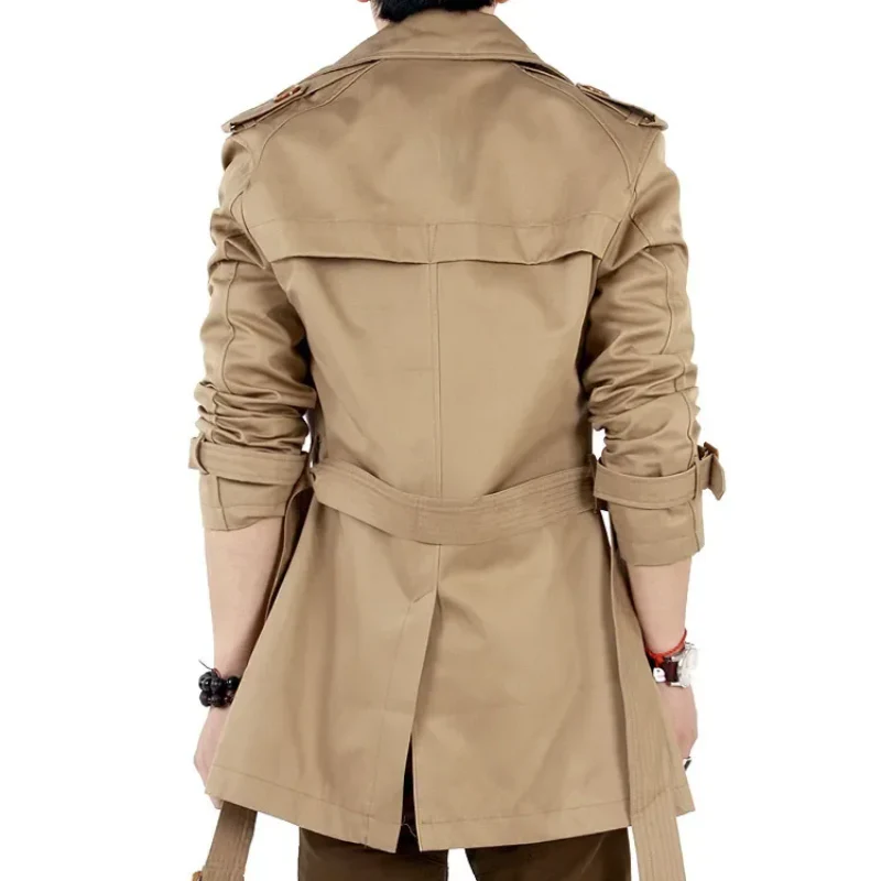 Paris | Men's long trench coat with belt - elegant business coat - Image 10