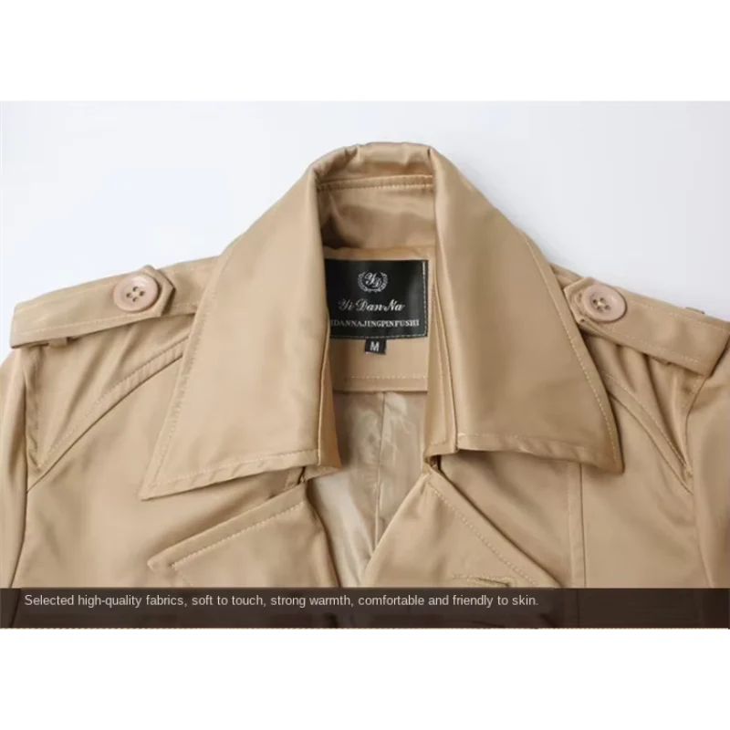 Paris | Men's long trench coat with belt - elegant business coat - Image 12