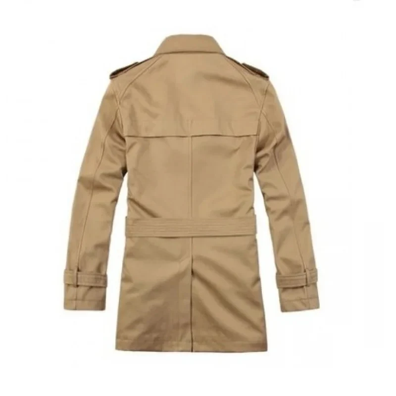 Paris | Men's long trench coat with belt - elegant business coat - Image 6