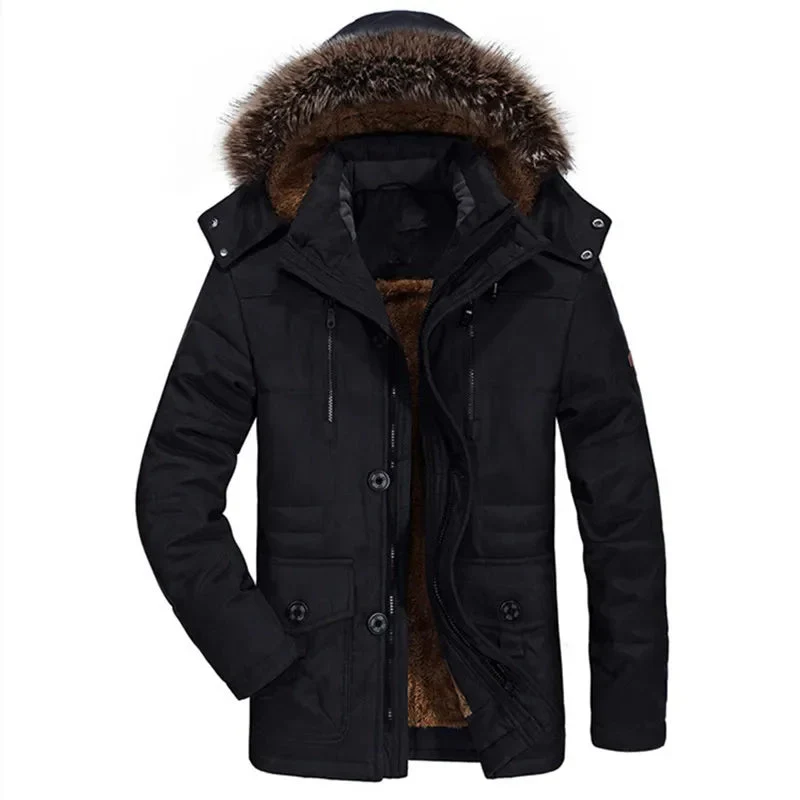 Pascal | Cotton winter jacket with hood - Image 2