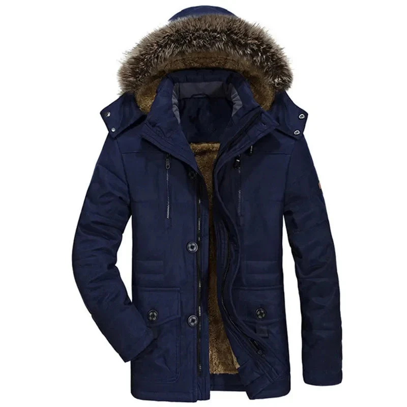 Pascal | Cotton winter jacket with hood - Image 3