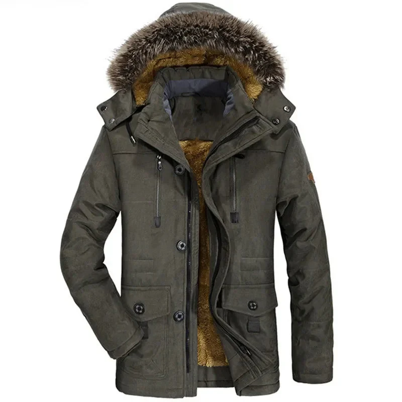 Pascal | Cotton winter jacket with hood - Image 4
