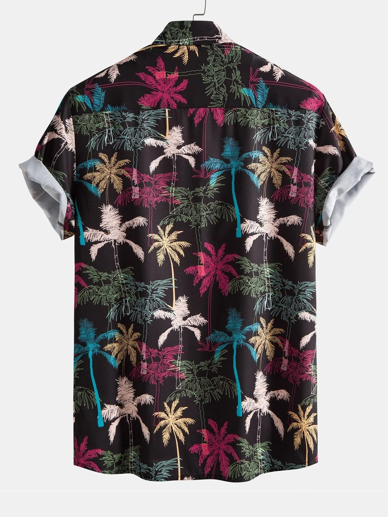 Pascual® | Palm Tree Print Button Up Shirt & Swim Shorts - Image 3