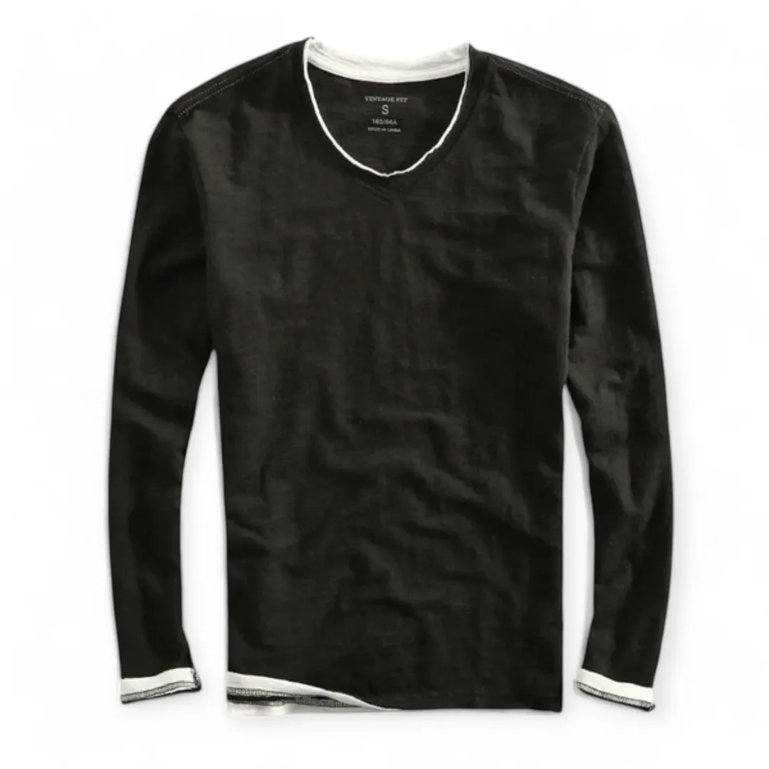 Pascual | Luca Classic Fit Cotton Long Sleeve Shirt - Image 3