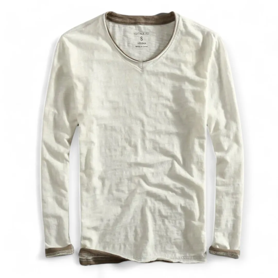 Pascual | Luca Classic Fit Cotton Long Sleeve Shirt - Image 4