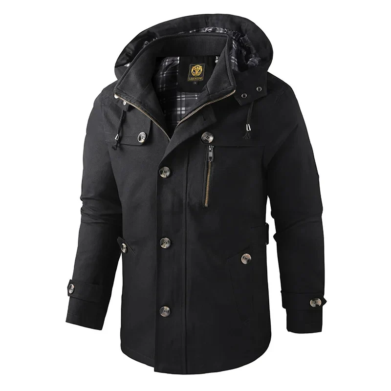 Pascual | Men's Winter Coat Long - Waterproof with Hood and Practical Pockets - Image 11