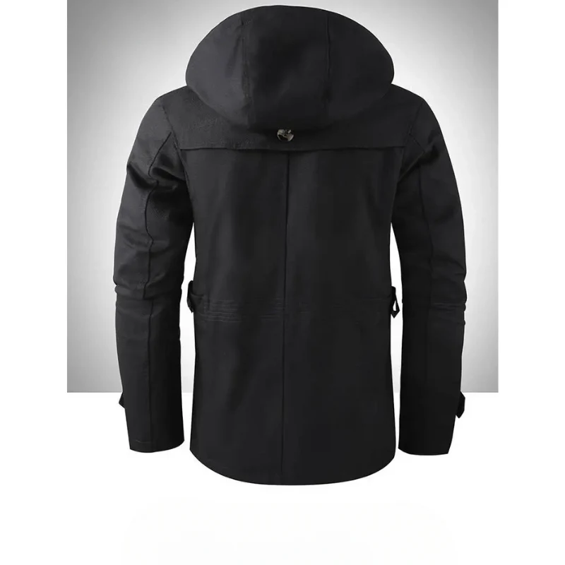 Pascual | Men's Winter Coat Long - Waterproof with Hood and Practical Pockets - Image 3