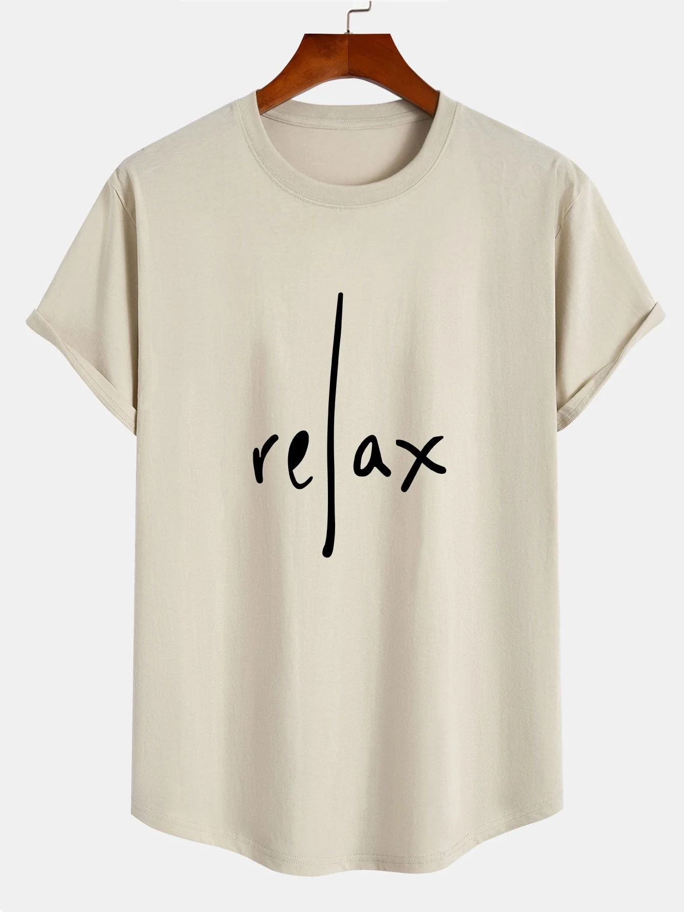 Patricio® | Relax Print Cotton Arc Hem T-Shirt - Image 3
