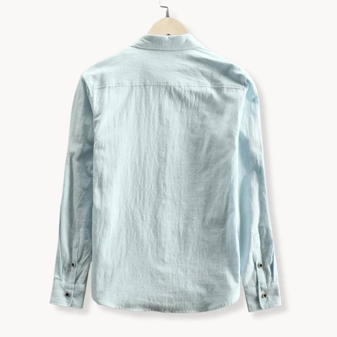 Patricio | Down Long Sleeves Linen Shirt - Image 2