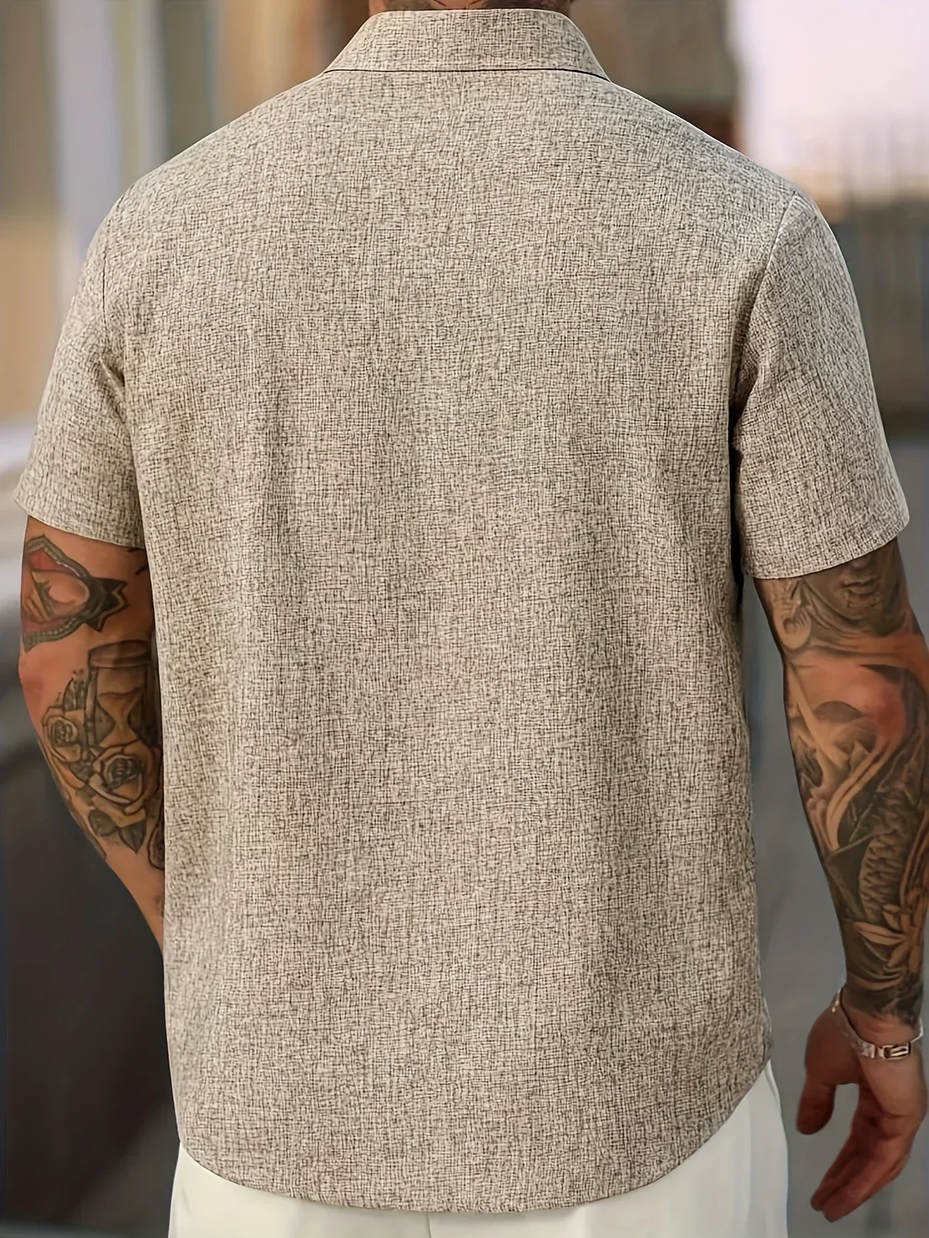 Pax | Lightweight short-sleeved linen blend shirt - Image 18